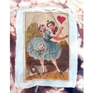 Vintage J.Crew Queen of Hearts Flannel Shirt M – Upcycled Folk Art Flannel